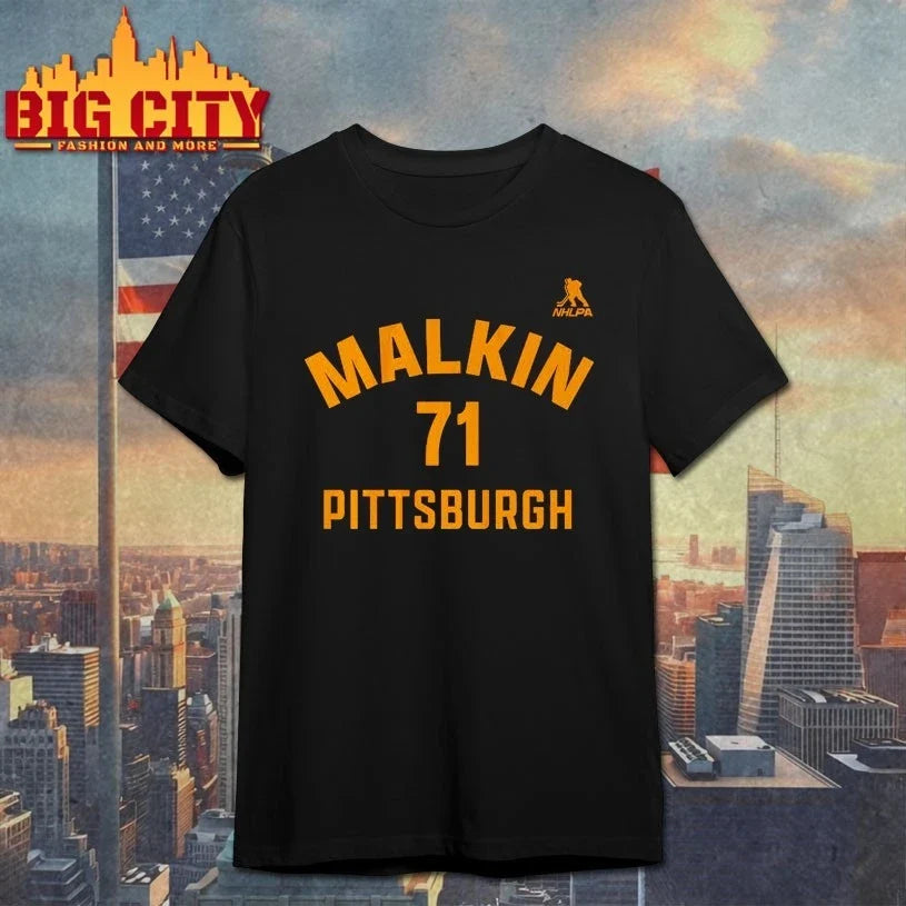 Evgeni Malkin Pittsburgh Name &amp; Number shirt Unisex T-shirt, Sweatshirt, Hoodie, Long Sleeve Tee - T-Shirt, Sweatshirt, Hoodie