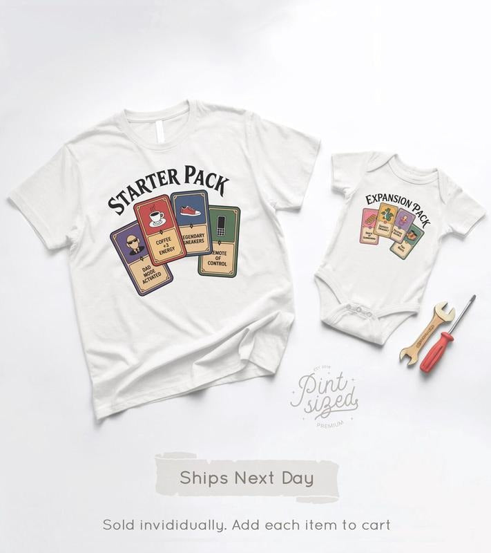 Shirt 2025 Starter Pack Expansion Pack Funny Nerd Dad Shirts Girl Dad RPG Daddy Me Matching Shirts T-Shirts, Hoodie, Sweatshirt - T-Shirt, Sweatshirt, Hoodie