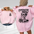 Expensive Difficult Talks Back Front Back Funny Shirt Sarcastic Wife Shirt Cotton Top Polyester Womenswear T-Shirts, Hoodie, Sweatshirt - T-Shirt, Sweatshirt, Hoodie
