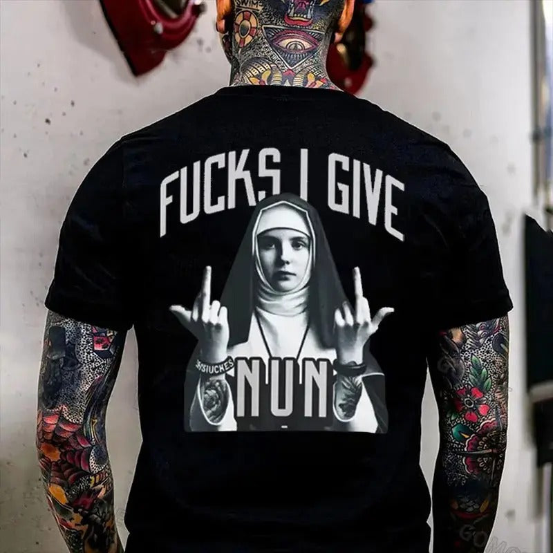 F@CKS I GIVE NUN Defiant Nun Print T Shirtstyle{N002}2 T-Shirts, Hoodie, Sweatshirt - T-Shirt, Sweatshirt, Hoodie