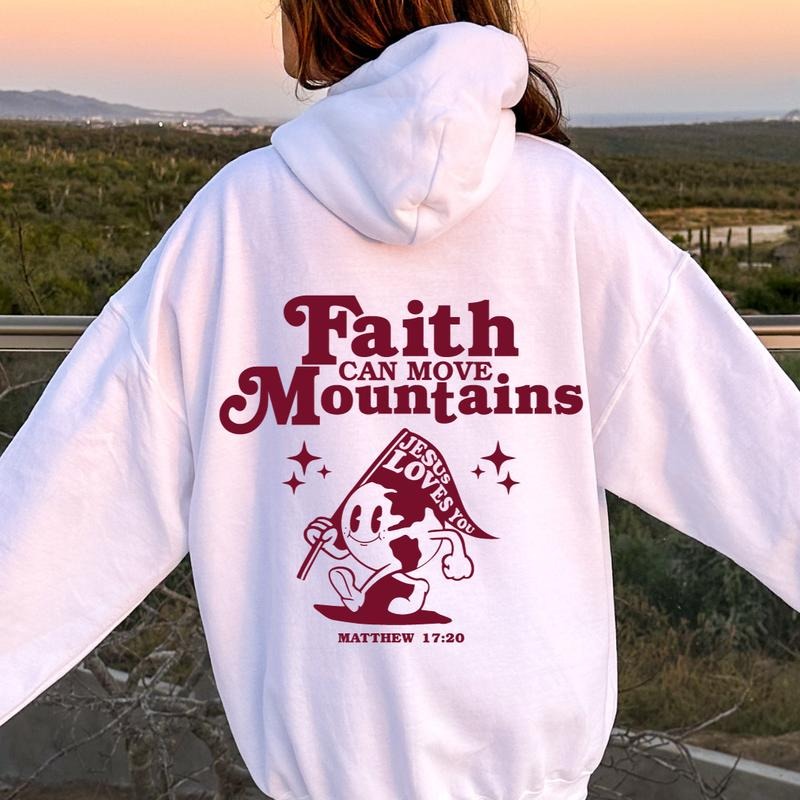FAITH CAN MOVE MOUNTAINS CHRISTIAN COMFY CASUAL COTTON Comfort Light Womenswear Long Sleeves T-Shirts, Hoodie, Sweatshirt - T-Shirt, Sweatshirt, Hoodie
