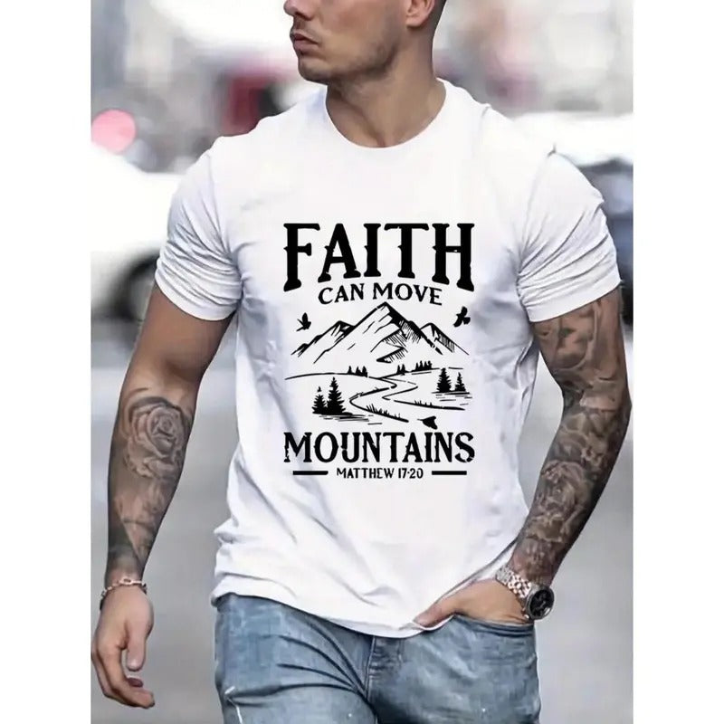 FAITH MOUNTAINS Bold Print Lightweight & Breathable Casual Crew Neck Perfect Summer Outdoor Adventures Made USA T-Shirts, Hoodie, Sweatshirt - T-Shirt, Sweatshirt, Hoodie
