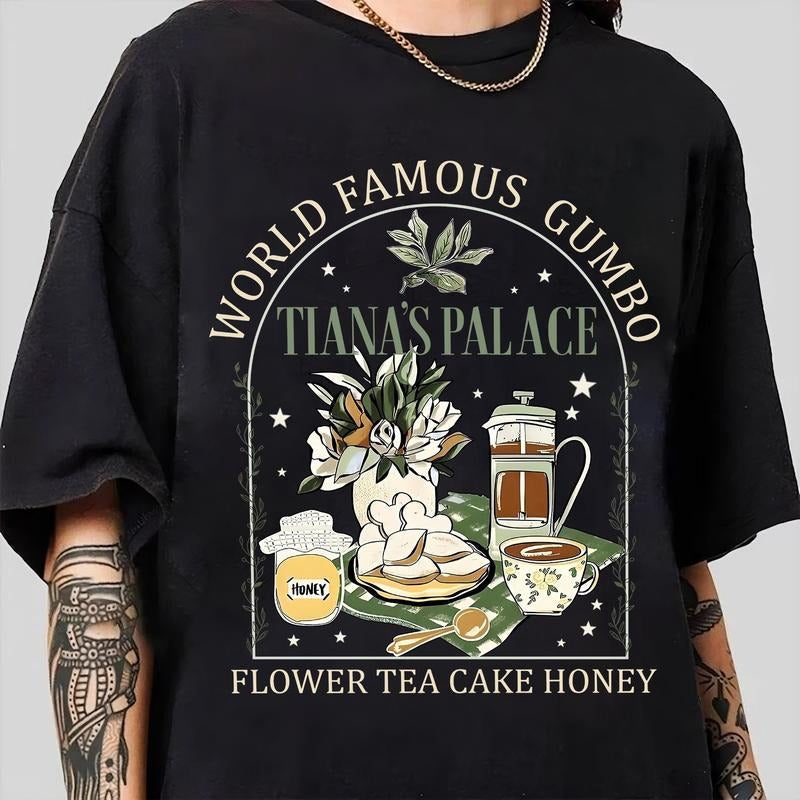 FLOWER TEA CAKE HONEY Cartoon Shirt Cartoon Family Shirt Summer Trip Trending Funny Quote Shirt T-Shirts, Hoodie, Sweatshirt - T-Shirt, Sweatshirt, Hoodie