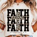 Faith Cross Leopard Print Christian Shirt Faith Based Shirt Inspirational Religious Scripture T-Shirts, Hoodie, Sweatshirt - T-Shirt, Sweatshirt, Hoodie