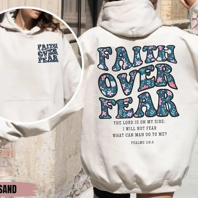 Faith Over Fear Christian Bible Verse Christian Jesus Church Religious Faith T-Shirts, Hoodie, Sweatshirt - T-Shirt, Sweatshirt, Hoodie
