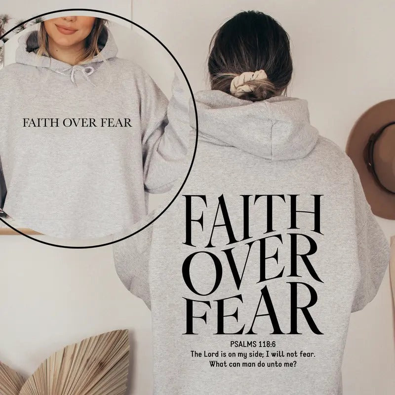 Faith Over Fear Christian Christian Jesus Bible Verse Her TK43GD T-Shirts, Hoodie, Sweatshirt - T-Shirt, Sweatshirt, Hoodie
