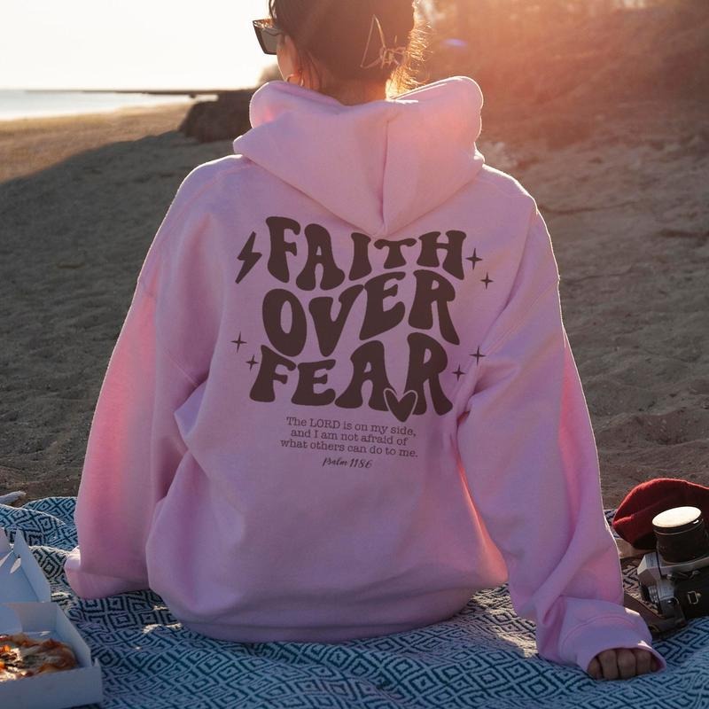 Faith Over Fear Christian Christian Jesus Bible Verse Back Print Latarshia Grant T-Shirts, Hoodie, Sweatshirt - T-Shirt, Sweatshirt, Hoodie