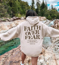 Faith Over Fear Christian Christian Jesus Bible Verse Faith Over Fear ; Cotton Menswear T-Shirts, Hoodie, Sweatshirt - T-Shirt, Sweatshirt, Hoodie