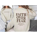 Faith Over Fear Christian Hoodiechristian Sweatshirtjesus Bible Verse Sweatshirtchurch Clothestrendy Sweat Latarshia Grant T-Shirts, Hoodie, Sweatshirt - T-Shirt, Sweatshirt, Hoodie