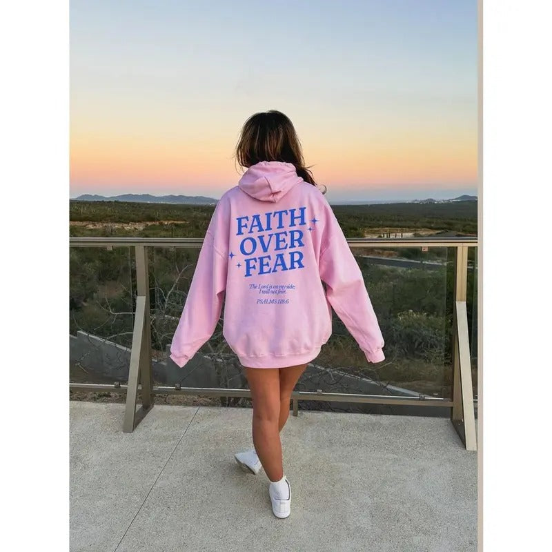 Faith Over Fear Jesus Bible Verse Bible Verse Christian Christian T-Shirts, Hoodie, Sweatshirt - T-Shirt, Sweatshirt, Hoodie