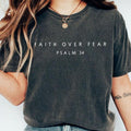 Faith Over Fear Comfort Shirt Psalm 34 Christian Minimal Christian Shirt Bible Verse Shirt Religious Faith Shirt Christian Shirts Christian Top T-Shirts, Hoodie, Sweatshirt - T-Shirt, Sweatshirt, Hoodie