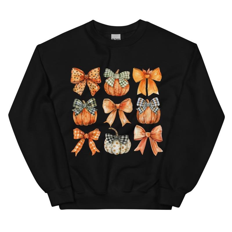 Fall Pumpkins Bows Vintage Fall Fall Fall First Day School Trending Casual Womenswear T-Shirts, Hoodie, Sweatshirt - T-Shirt, Sweatshirt, Hoodie