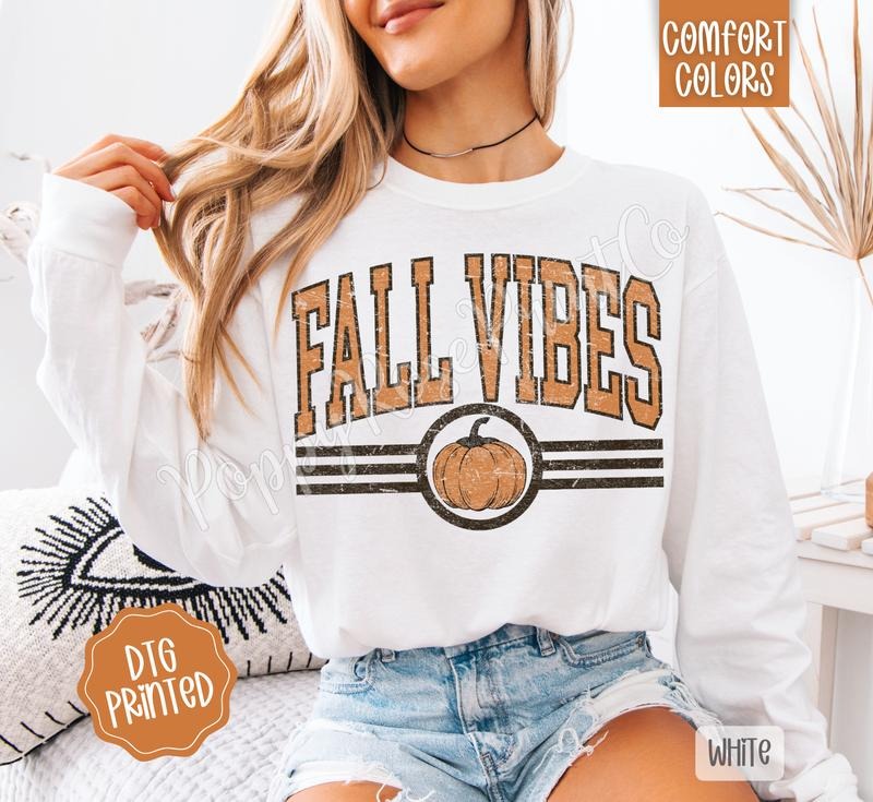 Fall Comfort Colors Long Sleeve Cute Autumn 02 T-Shirts, Hoodie, Sweatshirt - T-Shirt, Sweatshirt, Hoodie