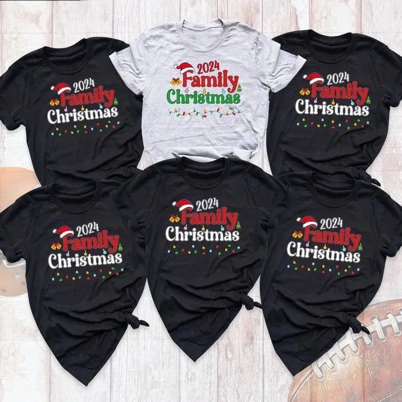 Family 2024 Shirt Matching Santa Shirt Party Shirt Group Shirt T-Shirts, Hoodie, Sweatshirt - T-Shirt, Sweatshirt, Hoodie
