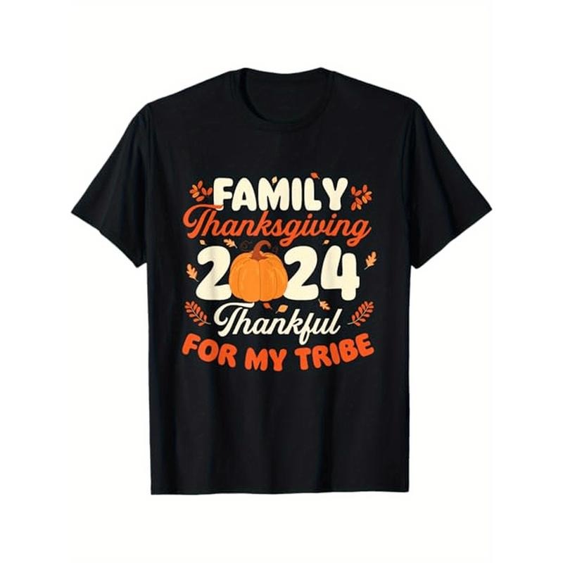 Family Thanksgiving 2024 Soft Cotton & Fall Holidays Halloween Casual Round Neck Unique Prints Black Made USA T-Shirts, Hoodie, Sweatshirt - T-Shirt, Sweatshirt, Hoodie