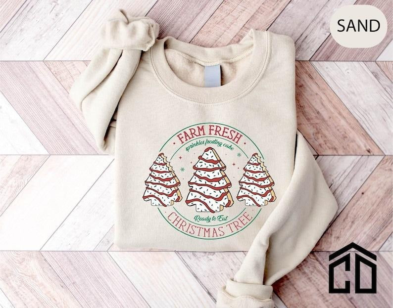 Farm Fresh Tree Cakes Shirt Cake Tree Farm Shirt Funny Tree Cake T-Shirts, Hoodie, Sweatshirt - T-Shirt, Sweatshirt, Hoodie
