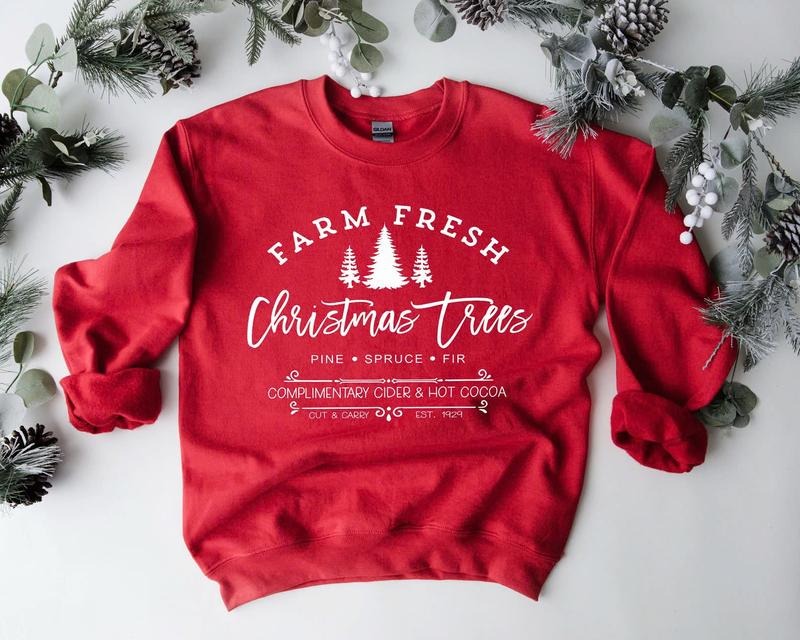 Farm Fresh Trees Shirt Pine Spruce Fir Shirt Winter Menswear T-Shirts, Hoodie, Sweatshirt - T-Shirt, Sweatshirt, Hoodie