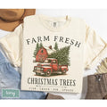 Farm Fresh Trees Shirt Rustic Farmhouse Pickup Truck Shirt Cute Shirt Winter Shirt T-Shirts, Hoodie, Sweatshirt - T-Shirt, Sweatshirt, Hoodie