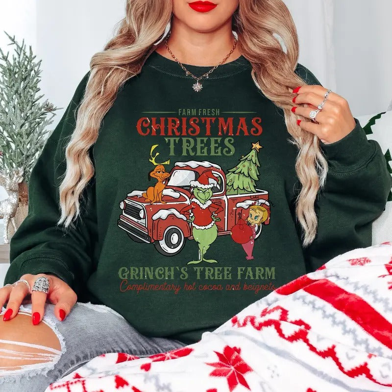 Farm Fresh Trees Green Guy Shirt Tree Farm Xmas T-Shirts, Hoodie, Sweatshirt - T-Shirt, Sweatshirt, Hoodie