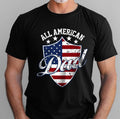 All American Dad Dad Vintage Dad 4th July American USA Flag Patriot Dad Dad Menswear Top Underwear T-Shirts, Hoodie, Sweatshirt - T-Shirt, Sweatshirt, Hoodie