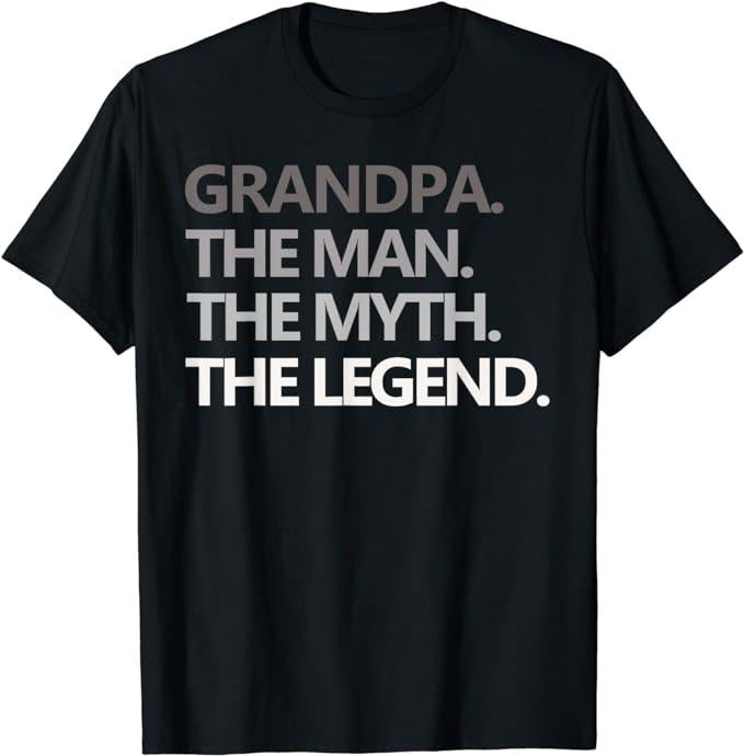 Dad Grandpa Man Myth Legend Menswear Top T-Shirts, Hoodie, Sweatshirt - T-Shirt, Sweatshirt, Hoodie
