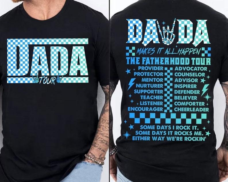 Fatherhood Tour Shirt Sometimes I Rock Sometimes Rocks Me Shirt Dad Rock Tour Funny Dada Tour Shirt T-Shirts, Hoodie, Sweatshirt - T-Shirt, Sweatshirt, Hoodie