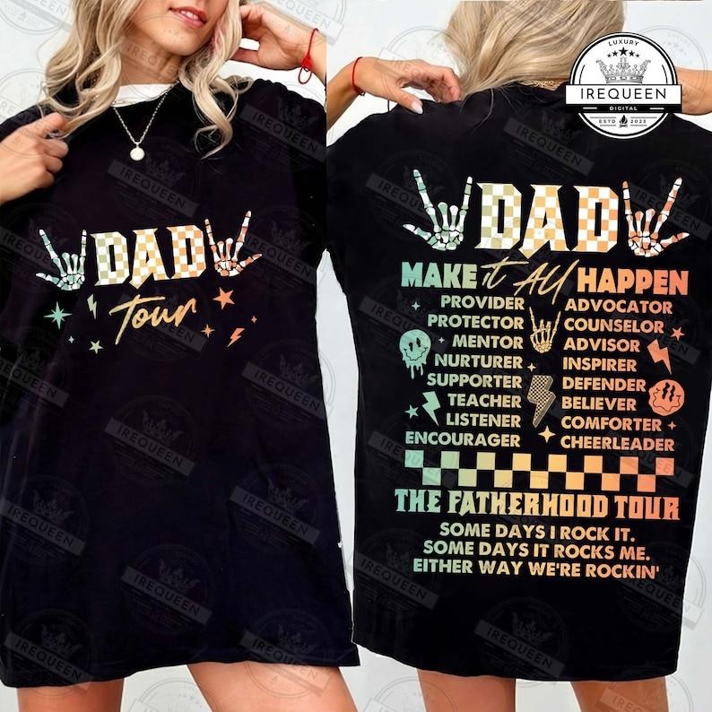 Fatherhood Tour Dad Life Funny Fatherhood Dad Rock Tour Sometimes I Rock T-Shirts, Hoodie, Sweatshirt - T-Shirt, Sweatshirt, Hoodie
