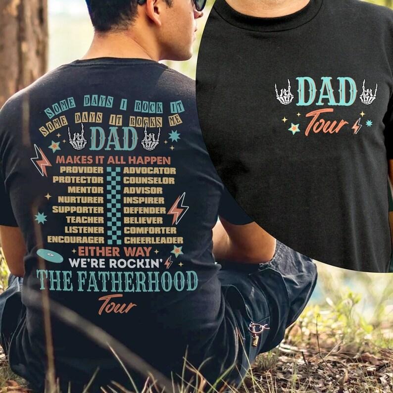 Fatherhood Tour Bundle Files Sometimes I Rock Sometimes Rocks Me Funny Dada Tour T-Shirts, Hoodie, Sweatshirt - T-Shirt, Sweatshirt, Hoodie