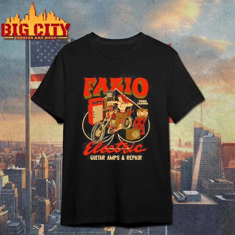 Fazio Electric Guitar Amps And Repair shirt Unisex T-shirt, Sweatshirt, Hoodie, Long Sleeve Tee - T-Shirt, Sweatshirt, Hoodie