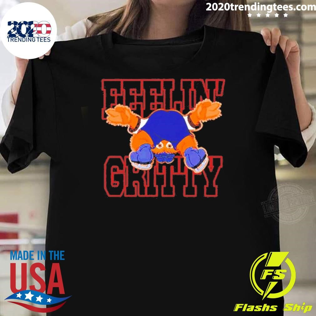 Feelin Gritty Philadelphia Flyers Hockey 2026 Playoffs Shirt Unisex T-shirt, Sweatshirt, Hoodie, Long Sleeve Tee - T-Shirt, Sweatshirt, Hoodie
