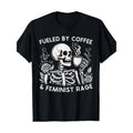 Feminist Coffee Lover'S Dream: 100% Cotton Geometric Print Casual Round Neck Short Sleeve All Seasons Made USA T-Shirts, Hoodie, Sweatshirt - T-Shirt, Sweatshirt, Hoodie
