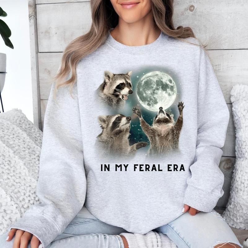 Feral Era Racoon Crew Neck Short Sleeve Crew Neck Crew Neck Menswear T-Shirts, Hoodie, Sweatshirt - T-Shirt, Sweatshirt, Hoodie