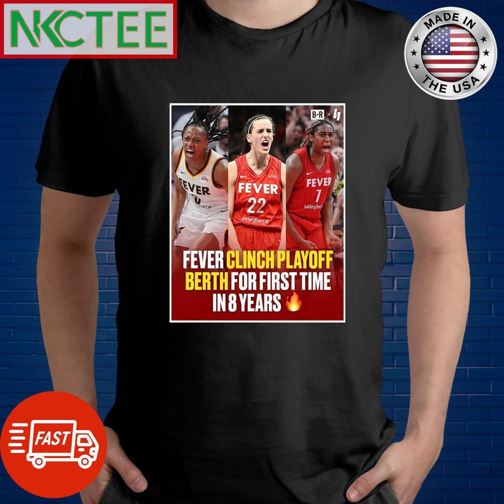 Fever Are Heading To The Playoffs In Caitlin Clarks Rookie Year shirt Unisex T-shirt, Sweatshirt, Hoodie, Long Sleeve Tee - T-Shirt, Sweatshirt, Hoodie