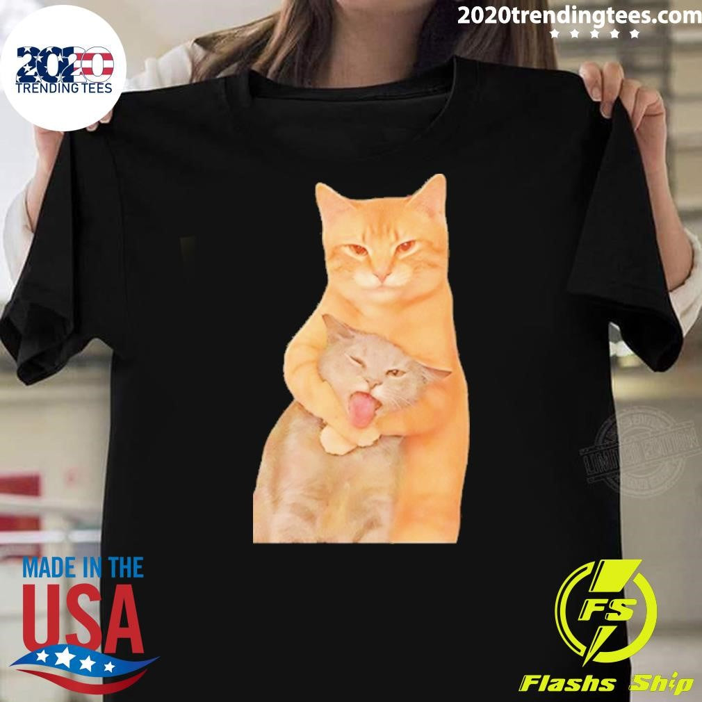 Fighting Cat Meme Shirt Unisex T-shirt, Sweatshirt, Hoodie, Long Sleeve Tee - T-Shirt, Sweatshirt, Hoodie