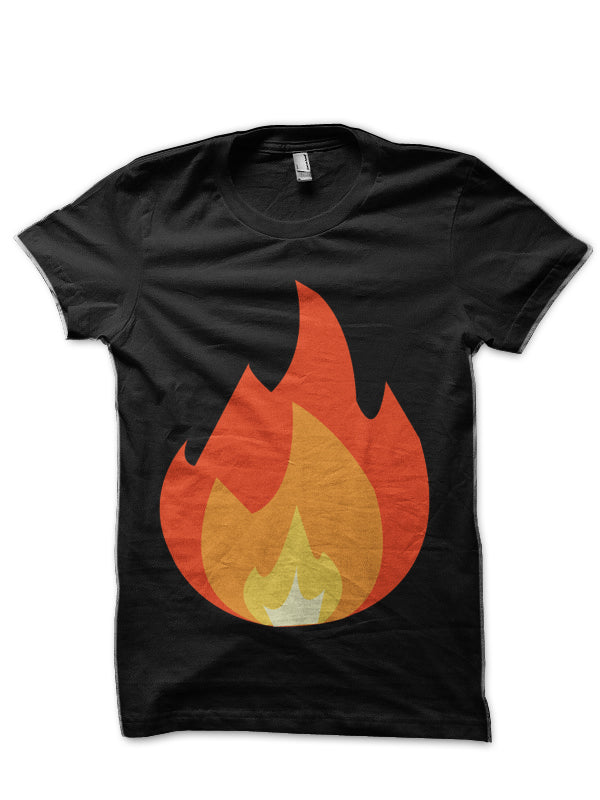 Fire Emoji Black T-Shirts, Hoodie, Sweatshirt - T-Shirt, Sweatshirt, Hoodie