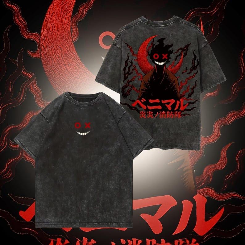 Fire Force Anime Heavy Stone Washed Anime Benimaru Shinmon Inspired Fire Force Manga T-Shirts, Hoodie, Sweatshirt - T-Shirt, Sweatshirt, Hoodie
