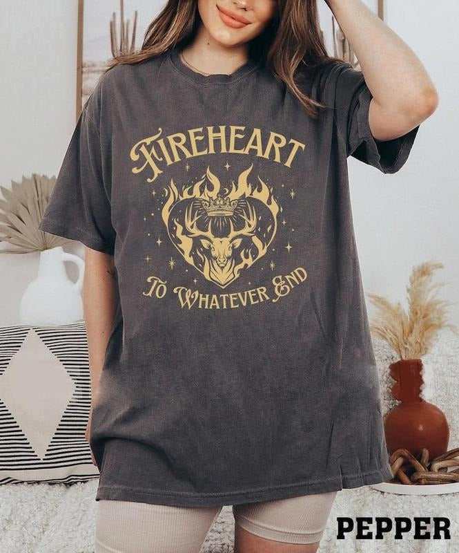 Fireheart Terrasen Throne Glass Fan Shirt Aelin Galathynius Shirt Whatever End Kingsflame Thirteen SJM ACOTAR TOG Shirt T-Shirts, Hoodie, Sweatshirt - T-Shirt, Sweatshirt, Hoodie
