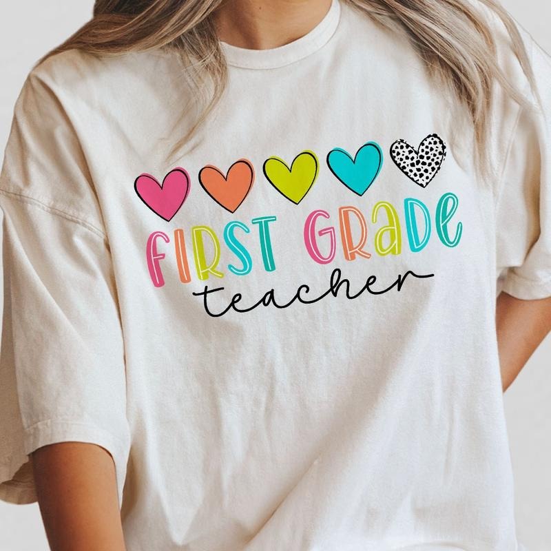 First Grade Teacher Shirt First Grade Shirt Teacher Appreciation Teacher Shirt First Day School Shirt Back School Shirt First Grade Shirts Shirt Funny Teacher Shirt Tops T-Shirts, Hoodie, Sweatshirt - T-Shirt, Sweatshirt, Hoodie