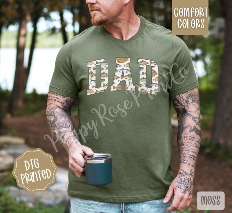 Fishing Dad Comfort Colors Shirt Daddy Him T-Shirts, Hoodie, Sweatshirt - T-Shirt, Sweatshirt, Hoodie