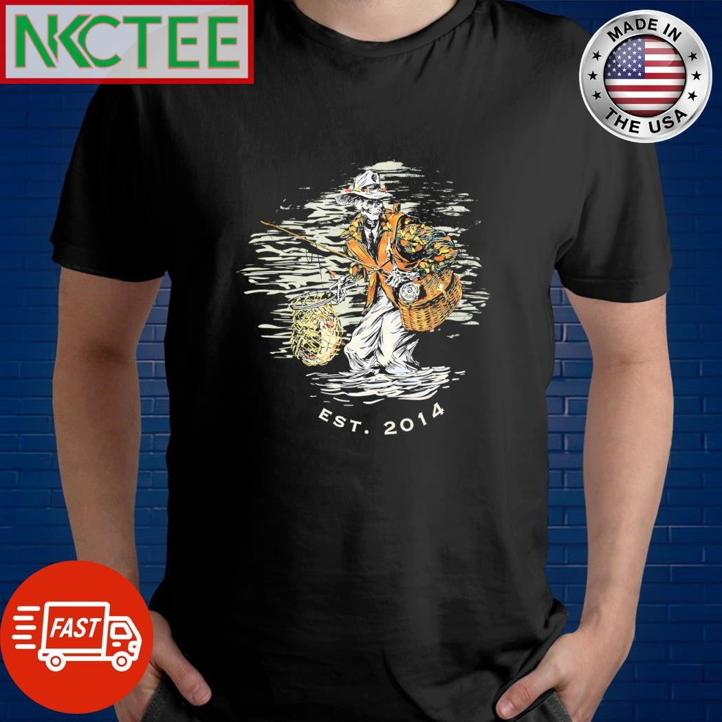 Fishing Skeleton smoke shirt Unisex T-shirt, Sweatshirt, Hoodie, Long Sleeve Tee - T-Shirt, Sweatshirt, Hoodie