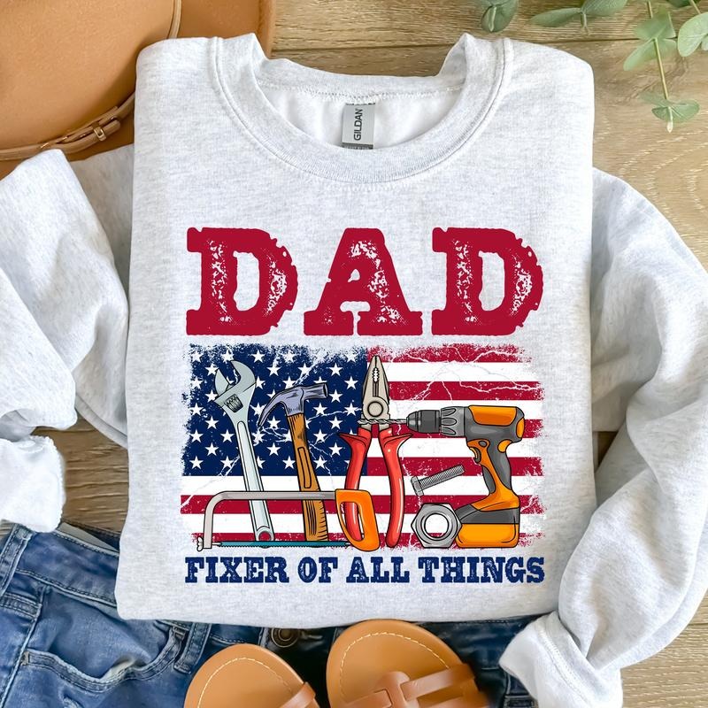 Fixer All Things Dad Png Png Dad Png American Dad Pnghandyman Tools Png Dad Shirt T-Shirts, Hoodie, Sweatshirt - T-Shirt, Sweatshirt, Hoodie