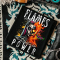 Flames Shaped Her But Her Scars Became Her Power Black Mineral Wash Punk Alt Grunge Goth Skeleton T-Shirts, Hoodie, Sweatshirt - T-Shirt, Sweatshirt, Hoodie