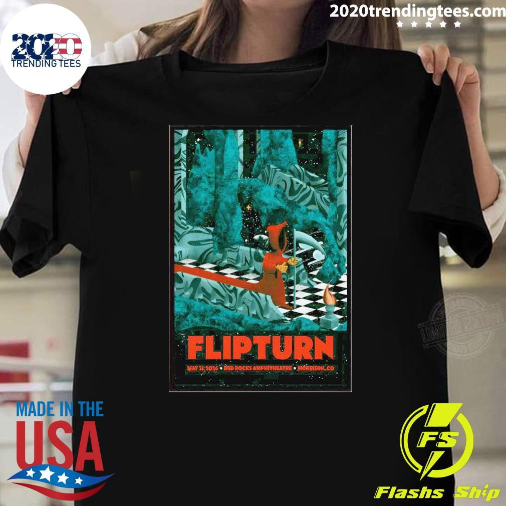 FlipTurn At Red Rocks Amphitheatre On May 21 2026 Shirt Unisex T-shirt, Sweatshirt, Hoodie, Long Sleeve Tee - T-Shirt, Sweatshirt, Hoodie