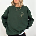 Floral Cross Faith Based Christian Christian Religious Tops Jesus Thanksgiving Her Comfy Long Sleeve Tops Casual Womenswear T-Shirts, Hoodie, Sweatshirt - T-Shirt, Sweatshirt, Hoodie