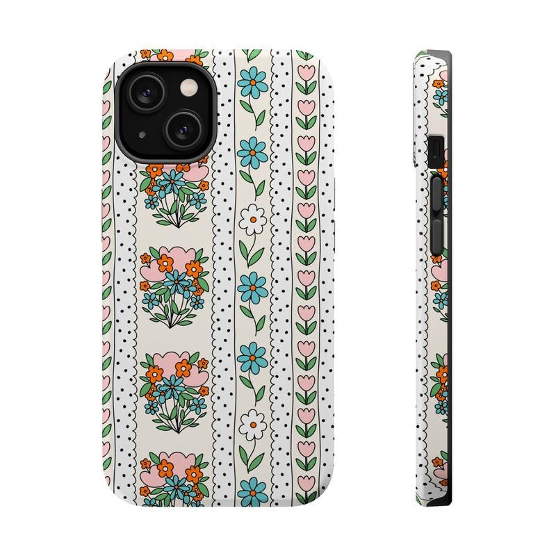 Floral Dot Phone Case Mag Safe Compatible Magnetic Tough Cases T-Shirts, Hoodie, Sweatshirt - T-Shirt, Sweatshirt, Hoodie