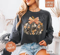 Floral Ghost Pumpkin Comfort Colors Long Sleeve Cute Fall T-Shirts, Hoodie, Sweatshirt - T-Shirt, Sweatshirt, Hoodie