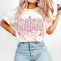 Floral Mama Easter Coquette Happy Easter Pink Floral Chinoiserie Toile Rabbit Mama Varsity T-Shirts, Hoodie, Sweatshirt - T-Shirt, Sweatshirt, Hoodie