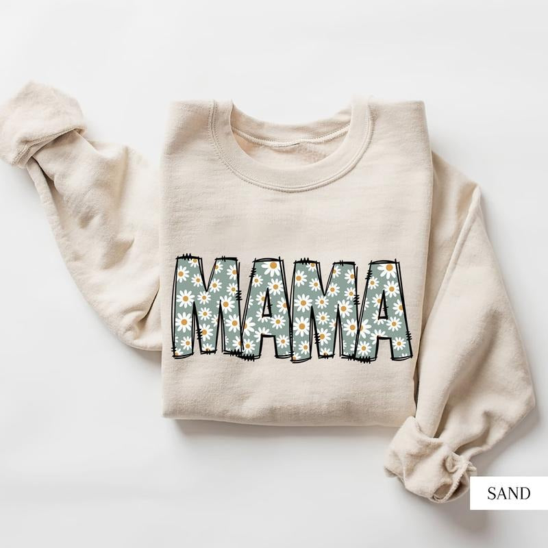 Floral Mama Cute Long Sleeve Comfortable Grandma Womenswear T-Shirts, Hoodie, Sweatshirt - T-Shirt, Sweatshirt, Hoodie