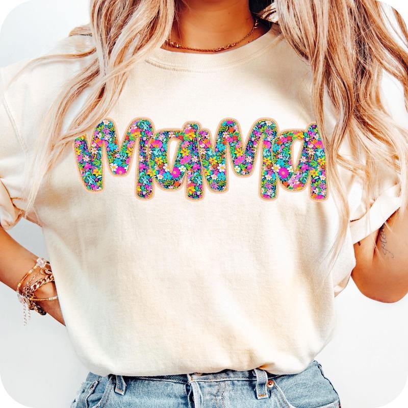 Floral Mama Preppy Mama Mama Flower Retro Mama Shirt Mama Mom Shirt Mama T-Shirts, Hoodie, Sweatshirt - T-Shirt, Sweatshirt, Hoodie