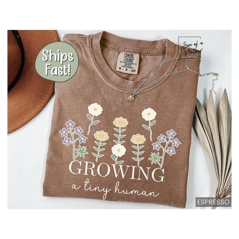 Floral Pregnancy Announcement Shirt Baby Reveal Shirt Expecting Mom Shirt Spring Pregnancy Reveal Cute Pregnancy T-Shirts, Hoodie, Sweatshirt - T-Shirt, Sweatshirt, Hoodie